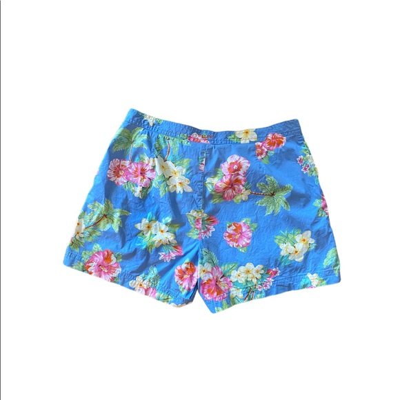 RALPH floral shorts, side pockets, button zip front closure size: 6 - Picture 2 of 6